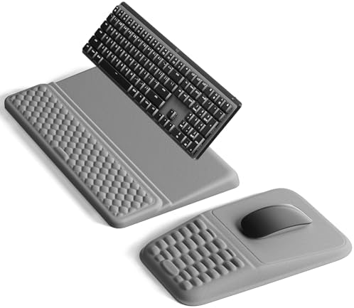 Vaydeer Keyboard Stand and Mouse Pad Set, Soft Memory Foam Wrist Rest by Vaydeer