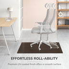 Anji Mountain 48" x 42" Bamboo Office Chair Mat for Carpet & Hardwood Floor - Image 4