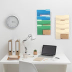 EASEPRES 16 Pack Clear Single Pocket Hanging File Organizer, Plastic Wall Mount Paper Mails Magazines Holder, Mounted Folder Bins for Office, School and Home, 13.85x3.14x6.88 inches - Image 5