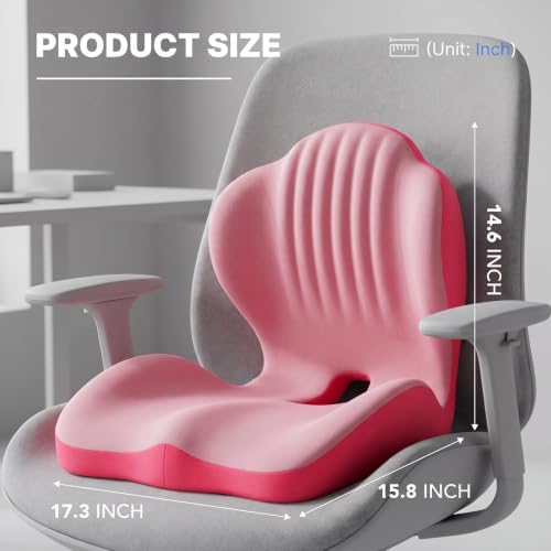 Ergonomic Memory Foam Seat Cushion with Back Support - Image 5