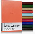 Gallery Leather Desk Weekly Planner 2026-2027 Caribbean Sunset by GalleryLeather