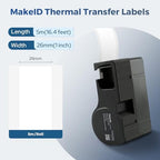 MakeID D50 Multi-Purpose Nylon Label Cartridge for Laboratory Labeling, Wire and Cable Labeling, General ID, Black on White - for D50 Label Printer, 16.4ft L - Image 5