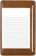 Levenger Pocket Briefcase Leather Pocket Notepad 3x5 Index Card Holder Organizer, Saddle by Levenger