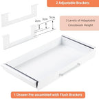 Under Desk Drawer Organizer 21", Large Desk Pencil Storage Drawer - Image 3