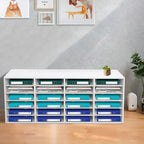 Literature Organizers 24 Compartment Office Mailbox with Adjustable Shelves 6-Tier Wood Literature Sorter Desktop File Holder for Office Home Classroom Mailrooms - Image 3