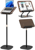 2-in-1 Adjustable Floor & Desktop Music Book Stand, Black by SAVEPECOMMERCE