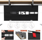 Univivi No Drill Under Desk Cable Management Tray, 36 inch Cable Management - Image 2