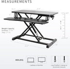 VIVO Black 28 in Standing Desk Converter, DESK-V028KB - Image 3