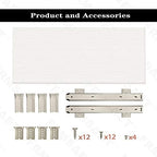 FRMSAET Under Desk 20/24/30 inch Keyboard Drawer Platform (30 in, White) - Image 5