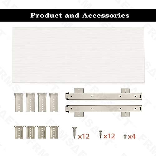 FRMSAET Under Desk 20/24/30 inch Keyboard Drawer Platform (30 in, White) - Image 5