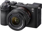 Sony a7C II Mirrorless Camera with 28-60mm Lens | Black Bundle with 64GB Memory Card + 40.5mm UV Filter + 5-Piece Camera Cleaning Kit + Battery Charger + Cloth + Camera Case (7 Items) - Image 2