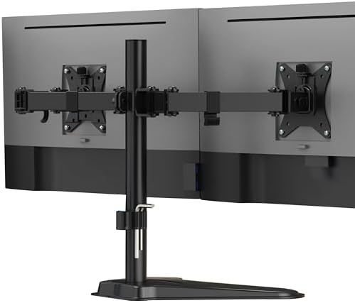Mount-It! Dual Monitor Desk Stand Mount for 2 Screens VESA 75x75 & 100x100 by Mount-It