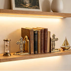 Antique Cast Iron Catholic Cross Book Ends, Decorative Bookends - Image 5