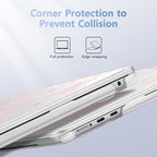 Case for 2026/2025/2024/2023 MacBook Air 15-inch Laptop Release M5 A3448 /M4 A3241 /M3 A3114 /M2 A2941, Stylish Protective Hard Shell Cover for MacBook Air 15.3 inch, Bow - Image 3