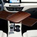 Car Desk for Laptop, 360° Rotation Wood Car Cup Holder Tray by Unknown