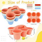 6 Pack Classroom Caddy Organizer with Handle 6 Compartments Table Caddy - Image 2