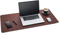 Gallaway Leather Desk Mat, Office Writing Desk Pad, Large 36" x 17" Dark Brown, for Top of Desks, Gift Ready Elegant Computer Desk Cover Protector PU Leather by GallawayLeather