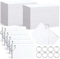 Yexiya 1000 Pcs 3 x 5 Inch Index Cards with Rings Hole Punched Notecards by Yexiya