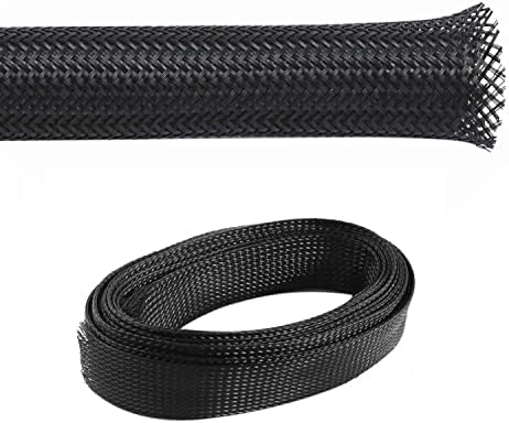 Kable Kontrol PET Expandable Braided Sleeving 1-1/2” Inch 200’ Ft - Black by KABLEKONTROL%C2%AE