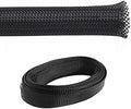 Kable Kontrol PET Expandable Braided Sleeving 1” Inch 25’ Ft - Black by KABLEKONTROL%C2%AE