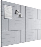 Bumusty 48" x 36" Large Cork Board Alternative, Soft Gray by BUMUSTY