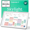 Skylight Calendar 2 – 15" Touchscreen Digital Calendar, Shadowbox, Silver by Skylight
