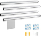 4 Pcs Restaurant Ticket Holder, Magnetic Note and Paper Holder with Aluminum Slide Check Rack, 16/18/24" Ticket Rail for Restaurant Orders, Bill Display, Kitchen, Cafes, Bars (48 Inch) by Unknown