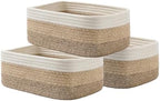KALLAX Small Woven Storage Basket for Organizing, 13.5x9.5x5 inches, 3 Pack by KALLAX