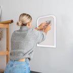 Bulletin Board with Linen, 17x13 inches Bulletin Board with White Wood Style Frame, Decorative Hanging Pin Board Vision Board Message Board for Office School Home Decor(2R&2S,L-4333,1p) - Image 4