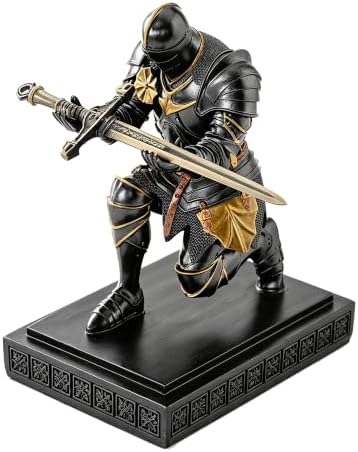 Medieval Warrior Knight Pen Holder Fun Desk Accessories Paperweight Iron by Amoysanli