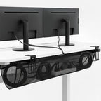 VIVO Black Clamp-on 44 in Mesh Net Cable Management Holder, DESK-AC44MH by VIVO