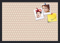 PinPix 27x19 inch Cork Bulletin Board. This Decorative Framed Pin Board Comes with Diamond Pattern in Light Pink and Cream Design and Satin Black. Ideal for Home, Office Decor or School (PinPix-294) by PinPixBulletinBoards