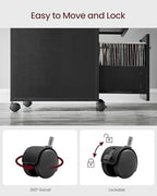 VASAGLE 2 Drawer File Cabinet with Lock, Rolling Printer Stand - Image 7