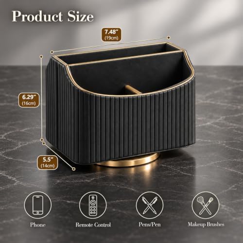 360°Rotating Remote Control Holder, Pencil Pen Holder for Desk,Remote Caddy - Image 3