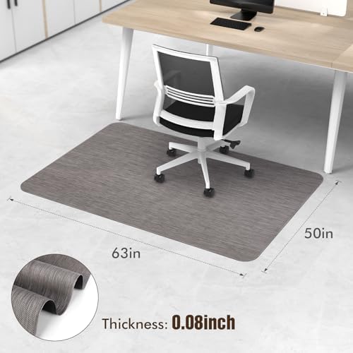 Blvornl Office Chair Mat for Hardwood Floor, Computer Chair Mat, 50"x 63" - Image 4