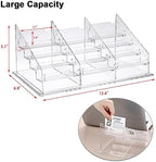 BTSKY Clear Acrylic Business Card Holder for Desk, 4 Tier 12 Pockets Business Card Stand Organizer Premium Thickened Acrylic Business Card Display Holder Name Cards Holders Fits 2.2 x 3.7 Inch - Image 4