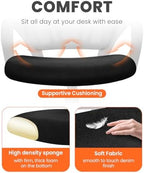 NEO CHAIR Office Computer Ergonomic Mid-Back Mesh Desk Chair, Dark Black - Image 4