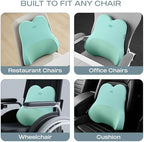 Skechers Air-Cooled & Memory Foam Lumbar Pillow,Lumbar Support Pillow for Office,Chair Lower Back Pain Relief Lumbar Pillow,Ergonomic Design Back Support Pillow for Office Chair,Car,Home,Travel,Green - Image 6