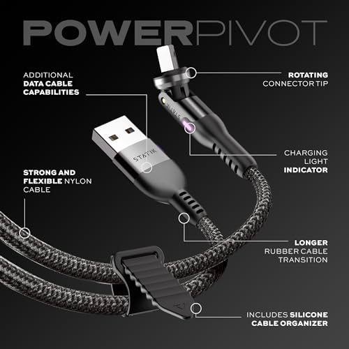 Statik PowerPivot 90° USB-A to iProduct Right Angle Cable, 12W - Image 5