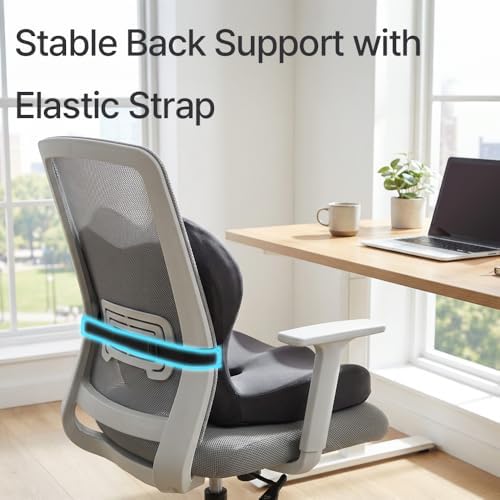 Navizam Lumbar Support Pillow for Office Chair with Memory Foam Cushion - Image 4