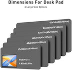 Aothia Faux Leather Desk Mat - Large Mouse Pad, Non-Slip PU Leather Blotter, Waterproof Writing Surface for Office and Home (Grey, 63" x 24") - Image 5