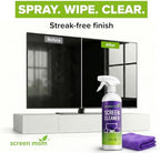 Screen Mom Ultimate Screen Cleaning Kit - 2 Pcs 16oz TV Screen Cleaner Spray and 6 Pcs Microfiber Cloths TV Cleaner Spray and Cloth, Laptop, Phone, iPad, Car and Computer Cleaning Kit Electronic - Image 3