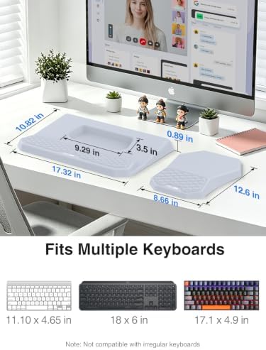 Ergonomic Wrist Rest with Keyboard Stand and Mouse Pad for Easy Typing - Image 5