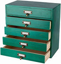 GoooodGIFT Wooden Drawers Small Wooden Box with Drawer, Green by GoooodGift