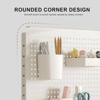 Desk Extender Steel Desktop Organizer, Desk Pegboard for Office Gaming Home, Gaming Pegboard,Pegboard for Desk,Work Desk Organizer, Standing Desk Accessories, No-Drill,A,40*80cm/16*31in - Image 2