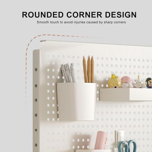 Desk Extender Steel Desktop Organizer, Desk Pegboard for Office Gaming Home, Gaming Pegboard,Pegboard for Desk,Work Desk Organizer, Standing Desk Accessories, No-Drill,A,40*80cm/16*31in - Image 2