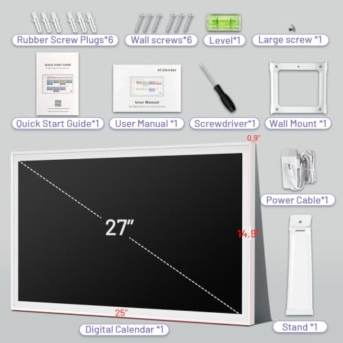 27" Smart Digital Calendar, Family Chore Chart & Photo Frame - Image 7