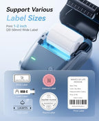 NIIMBOT B1 2 Inch Portable Thermal Label Maker with Tape for Phone&PC, Blue - Image 4
