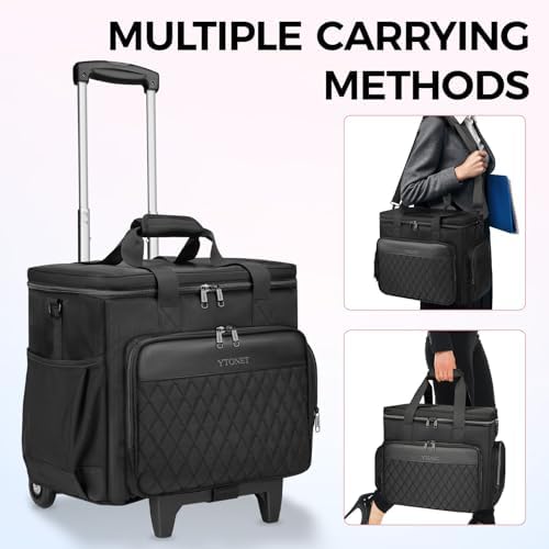 Ytonet X-Large Rolling Teacher Bag with Tote Bag, Rolling Cart for Teacher - Image 6