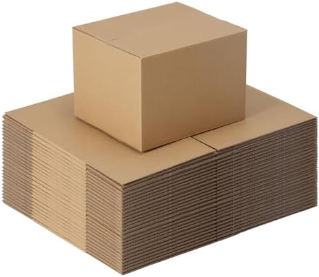7x6x5 Brown Shipping Boxes Set of 25, Kraft Corrugated Cardboard Small Boxes Mailers for Packaging by Schliersee